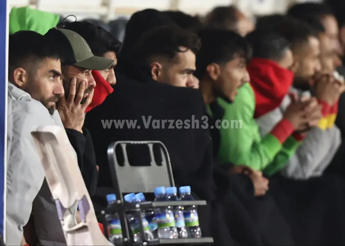 نیمکت ذخیره پرسپولیس با اسامی غریبه