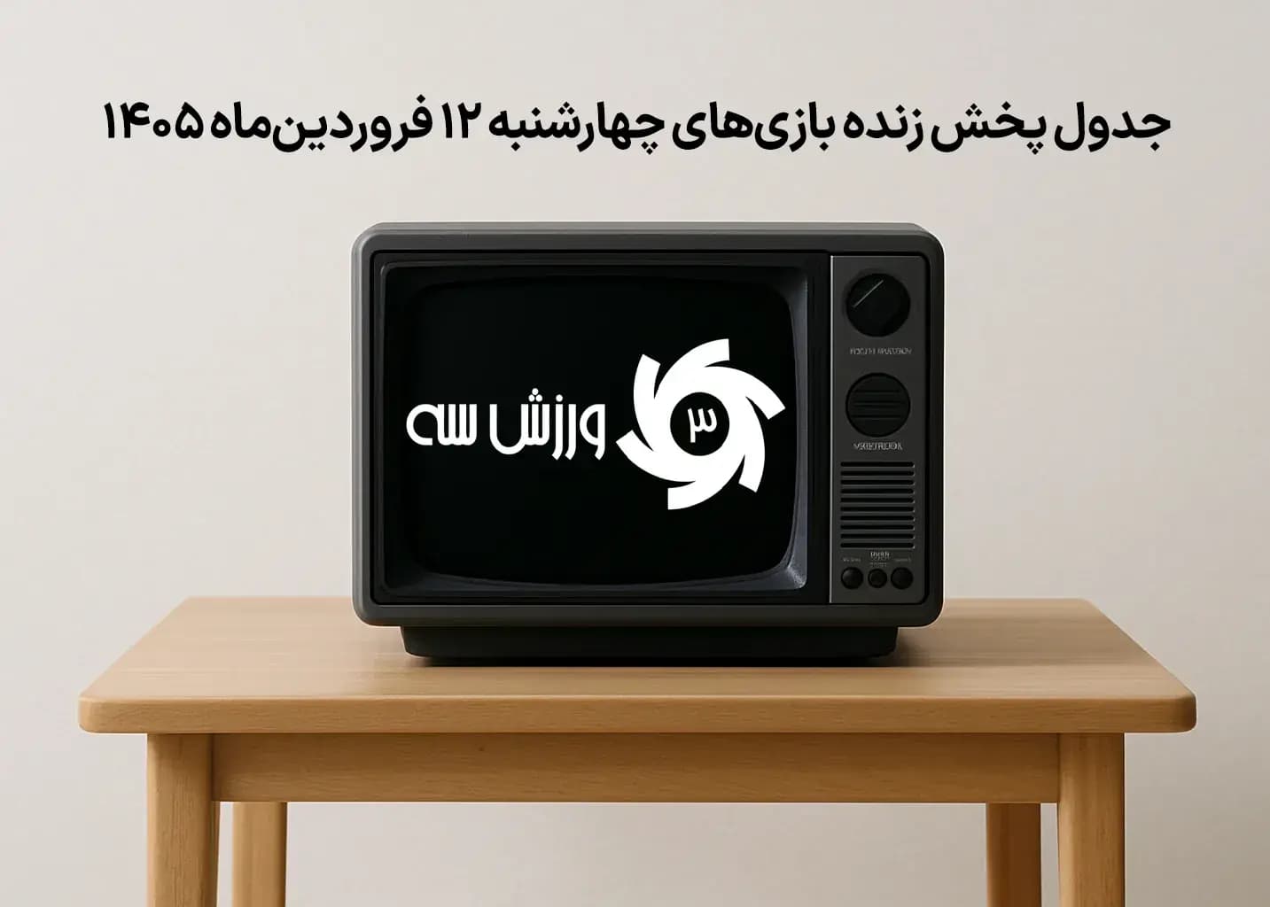 جدول پخش زنده بازیهای چهارشنبه 12 فروردین