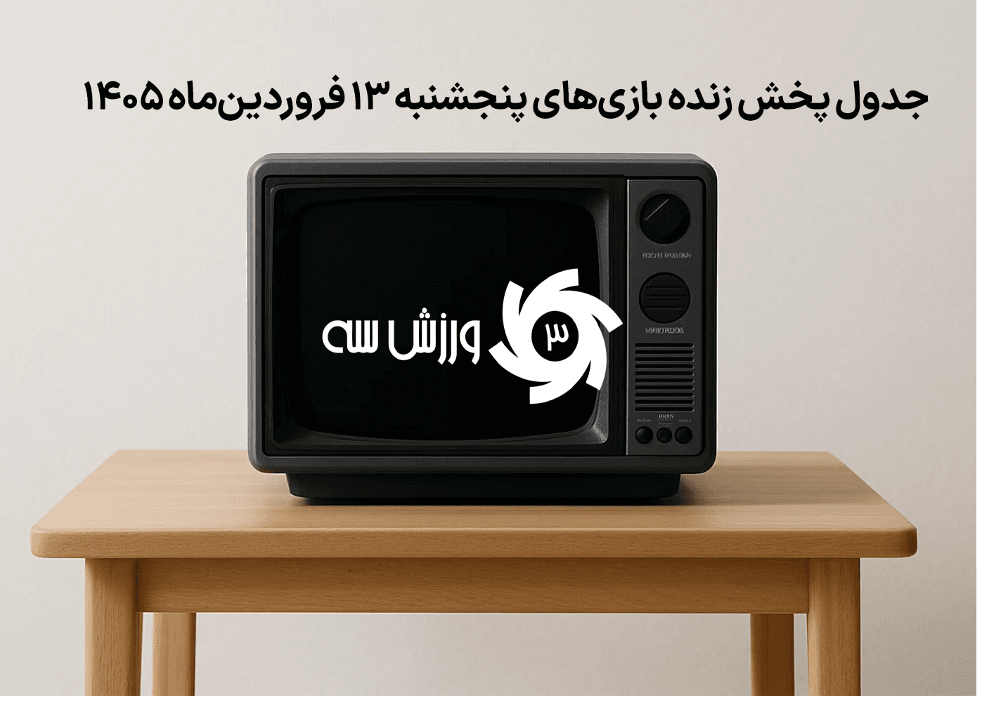 جدول پخش زنده بازی‌های پنجشنبه 13 فروردین
