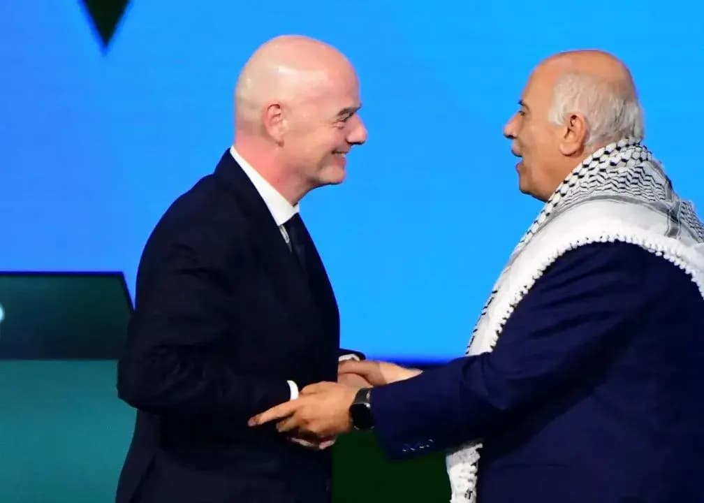 رئیس فدراسیون فلسطین پشت درهای آمریکا!