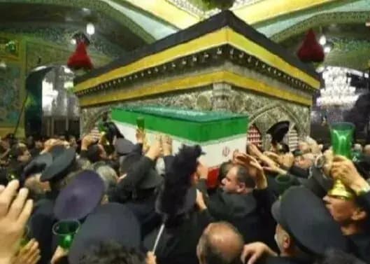 آرامش ابدی پیکر آقای شهید ایران در جوار امام هشتم(ع)