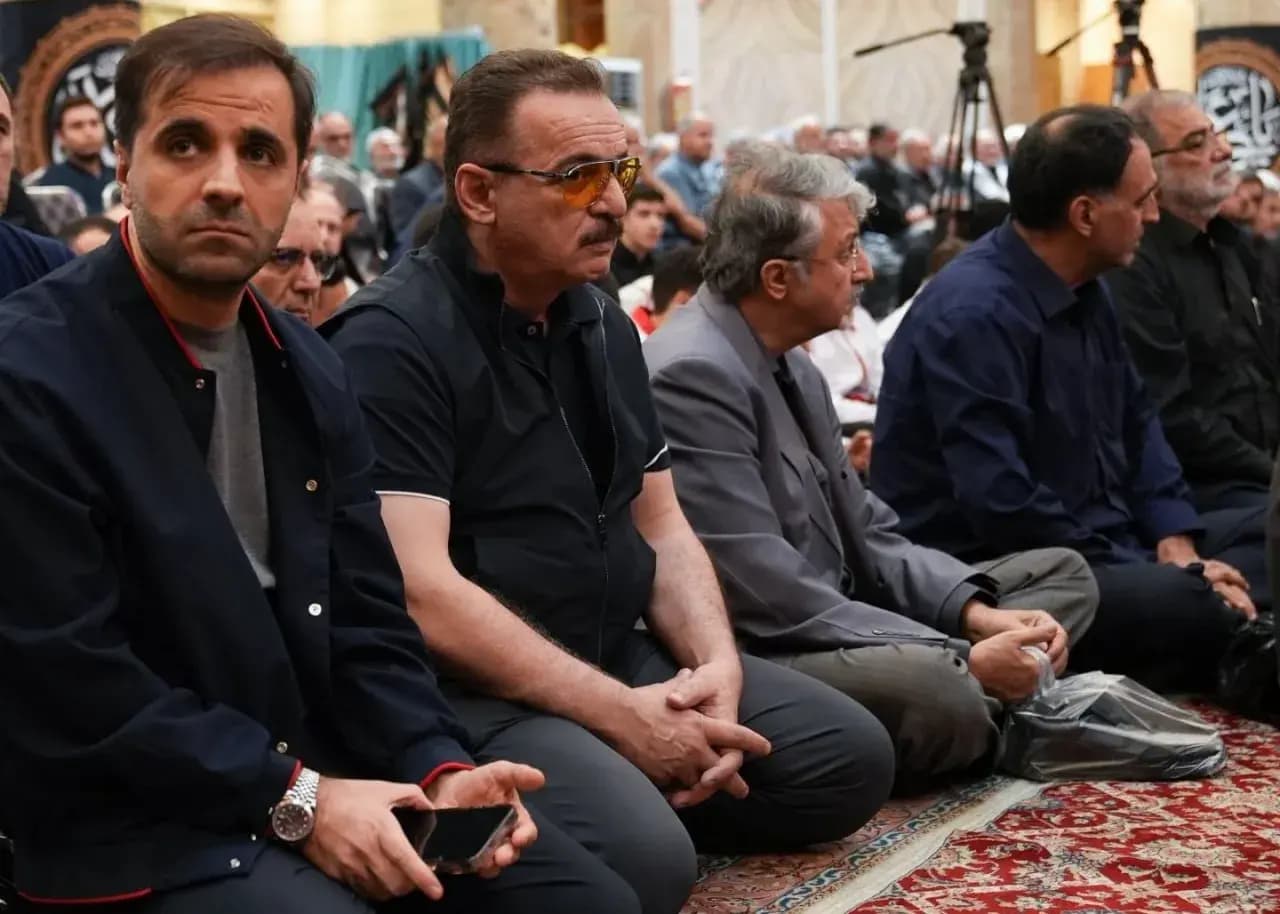 بزرگان فوتبال در مراسم بزرگداشت همسر شهید رهبر انقلاب