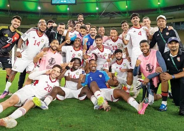 تیم پرستاره امیدهای امارات مقابل ایران